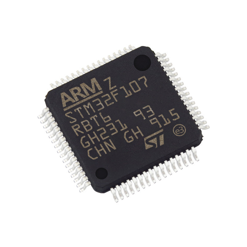 Puce STM32F107RBT6 des circuits intégrés IC de l'INSTANTANÉ 64LQFP dans IC courant MCU 32BIT 128KB de microcontrôleurs et de processeurs
