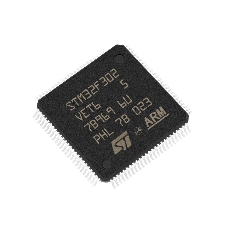 Dans le plateau instantané à 32 bits courant STM32F302VET6 de l'ARM Cortex M4 RISC 512KB 2.5V/3.3V 100-Pin LQFP du microcontrôleur MCU