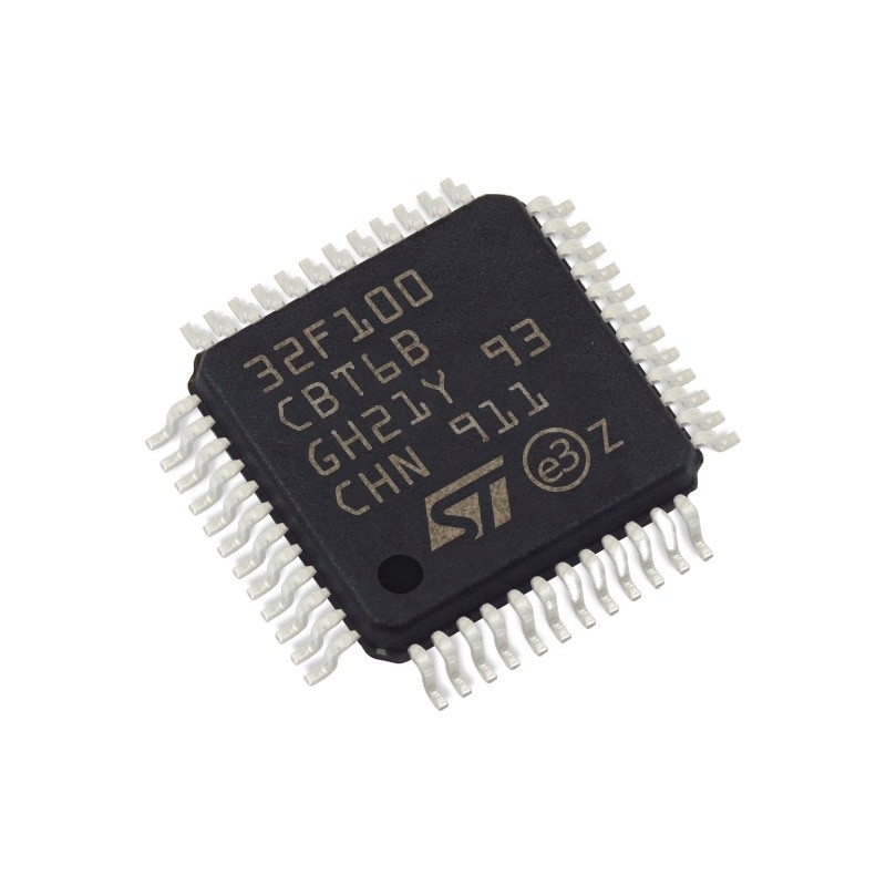 Dans la puce courante STM32F100CBT6B des circuits intégrés IC de l'INSTANTANÉ 48LQFP d'IC MCU 32BIT 128KB de microcontrôleurs