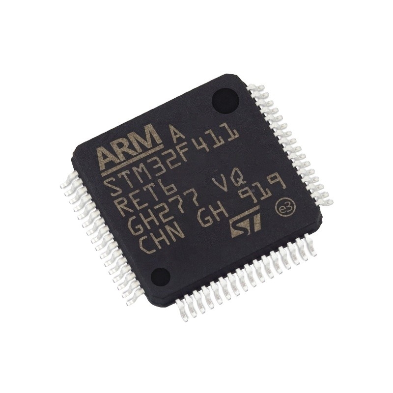 Dans la puce courante STM32F411RET6 des circuits intégrés IC de l'INSTANTANÉ 64LQFP d'IC MCU 32BIT 512KB de microcontrôleurs