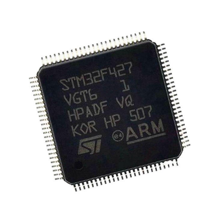 Dans la puce instantanée à 32 bits originale courante d'IC MCU de microcontrôleur de l'ARM Cortex M4 RISC 512kB 100-Pin LQFP de STM32F427VGT6 STM32f