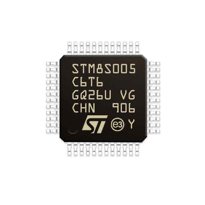Microcontrôleur INSTANTANÉ à 8 bits IC STM8S005C6T6 de série de Chuangyunxinyuan STM8S005C6T6 MCU 16MHz 32KB 48-LQFP STM