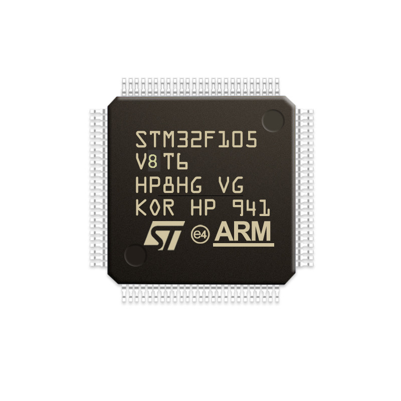 Puce courante originale originale STM32F105VCT6 de circuit intégré du microcontrôleur LQFP64 MCU de Chuangyunxinyuan STM32F105VCT6 IC