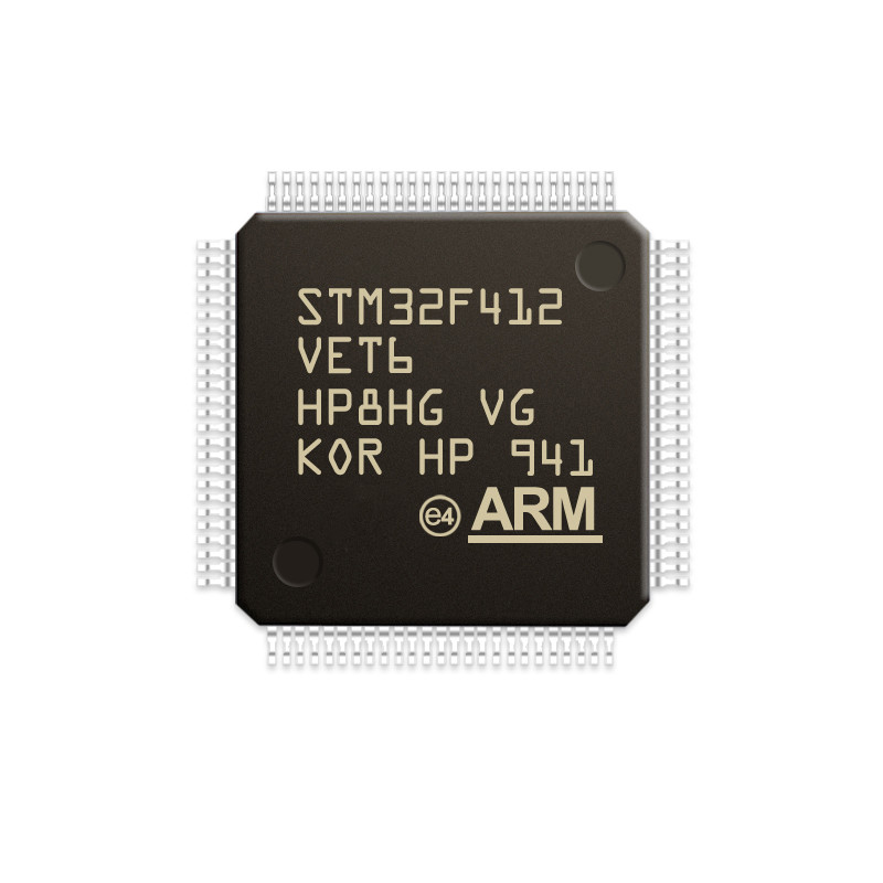 Qualité de Chuangyunxinyuan STM32F412VET6 dans le microcontrôleur LQFP100 STM32F412VET6 du circuit intégré MCU de composant électronique de magasin