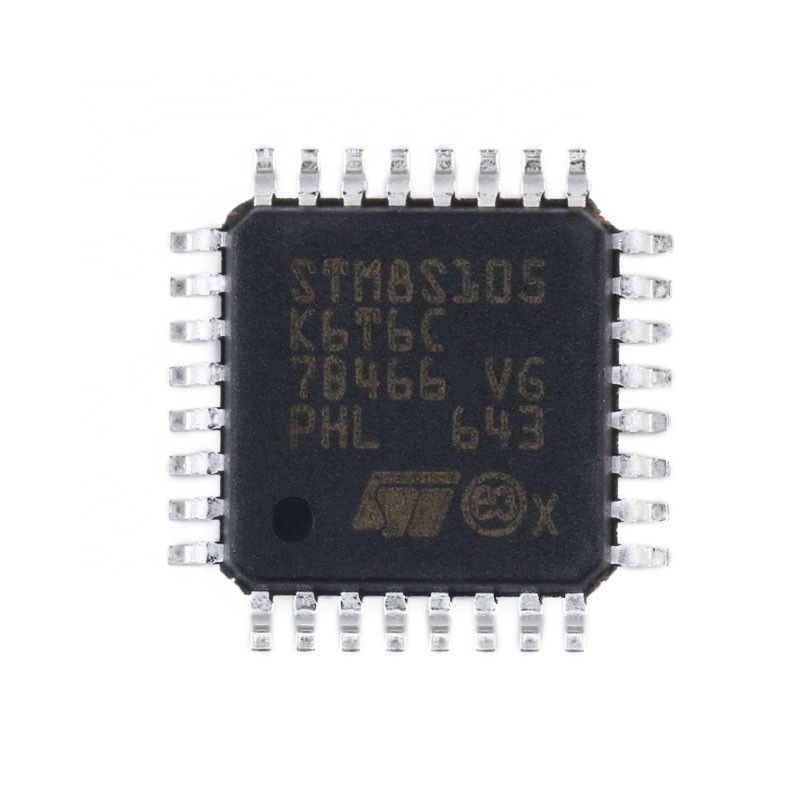 Les microcontrôleurs incorporés originaux composants IC de l'électronique BOM LQFP32 de circuits intégrés de Chuangyunxinyuan ébrèche STM8S105K6T6C