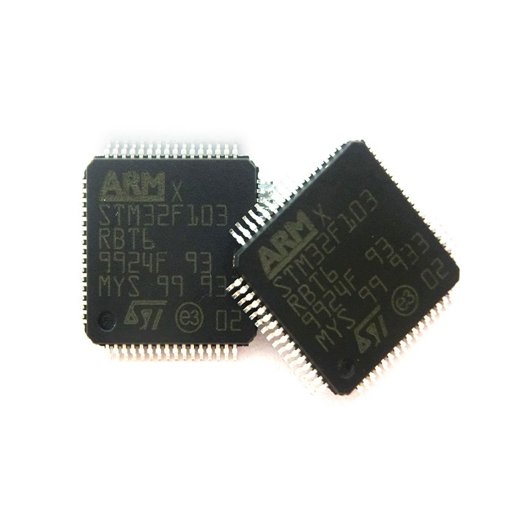 STM32F103RBT6 Mcu 32 bits Stm32f1 bras M3 Risc 128kb Flash 2.5v/3.3v 64 broches Lqfp Ic
