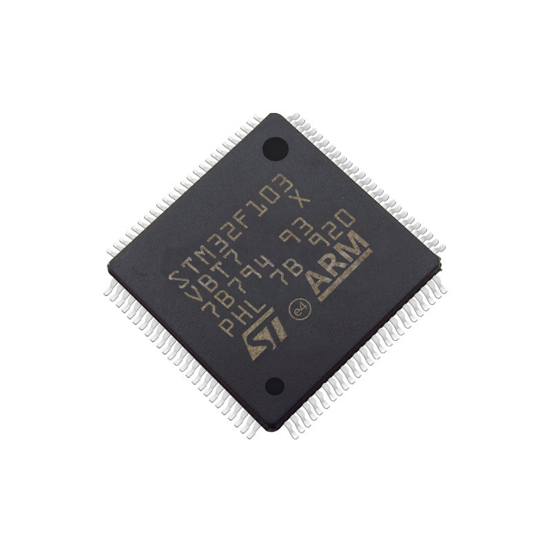 PUCE en ligne des circuits intégrés LQFP100 MCU STM32F103VBT7 de composants électroniques du nouveau microcontrôleur STM32F103VBT7 original