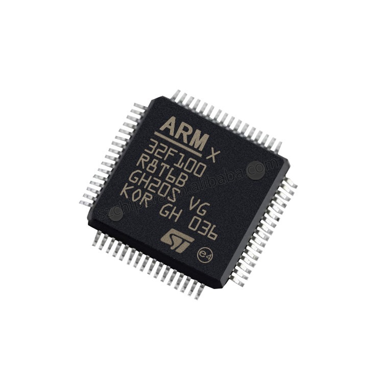 Nouveau et original Pin instantané courant STM32F100R8T6B de M3 64 d'ARM Cortex de STM32F100 RISC 64KB 2.5V 3.3V